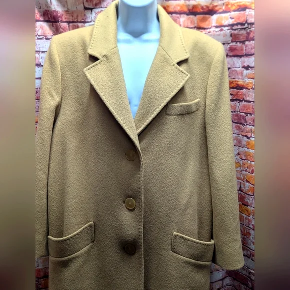 Vintage Fleurette Camel Hair Coat